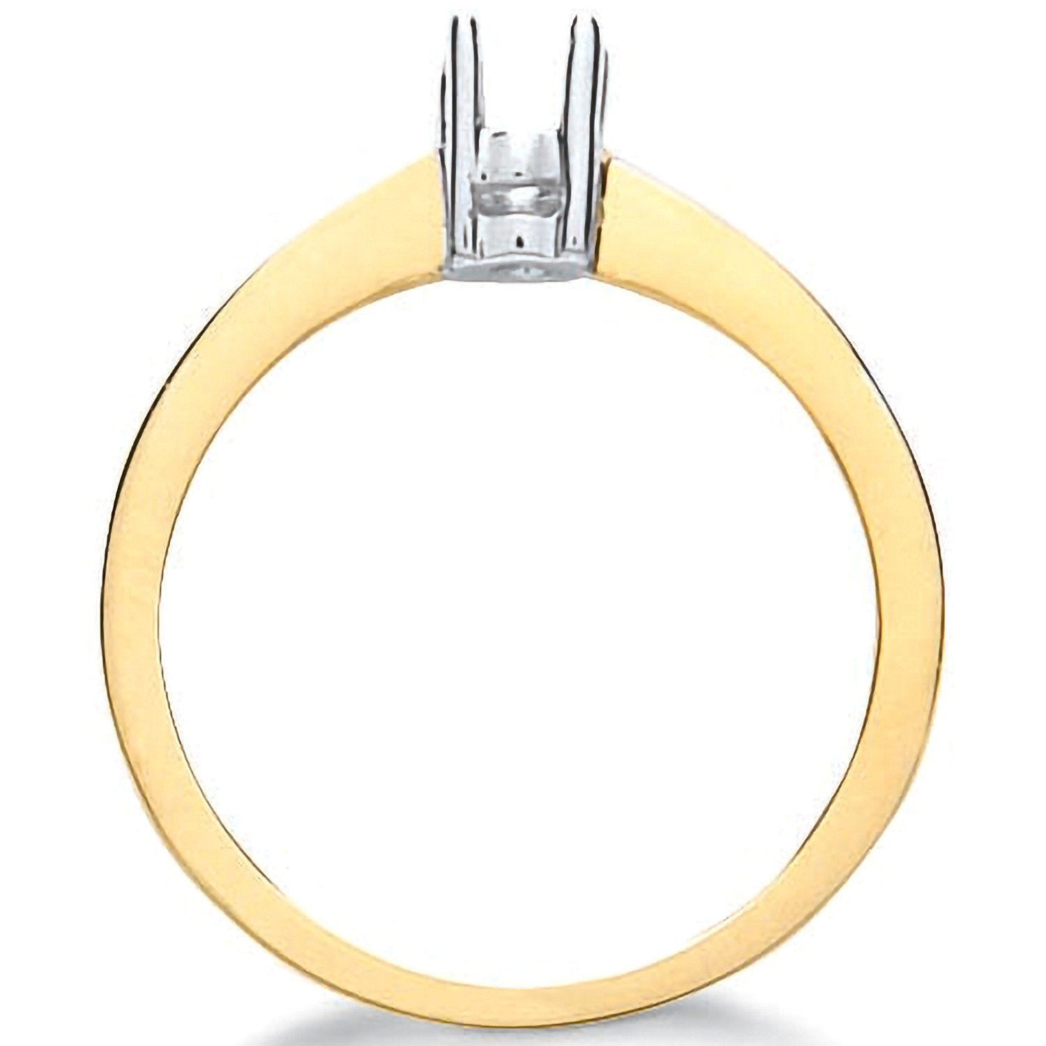 9ct Yellow Gold Ring Mount 0.10-0.15ct - Fine Ring - Certified Authentic - Swiss Made – Luxury Jewellery by Imperial T